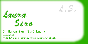 laura siro business card